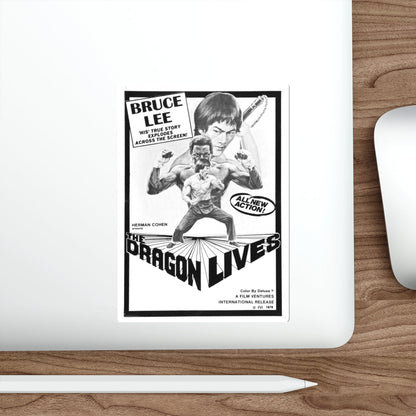 THE DRAGON LIVES 1976 Movie Poster STICKER Vinyl Die-Cut Decal-The Sticker Space