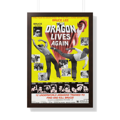 THE DRAGON LIVES AGAIN 1977 - Framed Movie Poster-20" x 30"-The Sticker Space