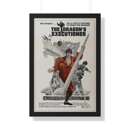 THE DRAGON'S EXECUTIONER 1972 - Framed Movie Poster 20" x 30" Black - The Sticker Space