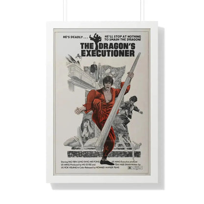 THE DRAGON'S EXECUTIONER 1972 - Framed Movie Poster 20" x 30" White - The Sticker Space