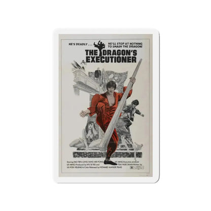 THE DRAGON'S EXECUTIONER 1972 Movie Poster - Refrigerator Magnet 2 Inch Die-Cut - The Sticker Space