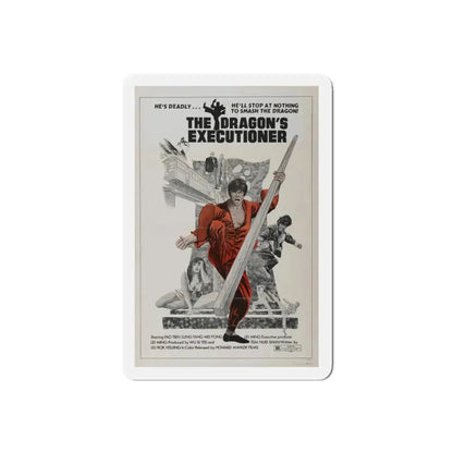 THE DRAGON'S EXECUTIONER 1972 Movie Poster - Refrigerator Magnet 5 Inch Die-Cut - The Sticker Space