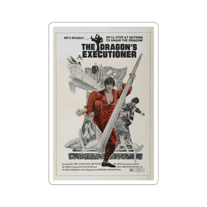 THE DRAGON'S EXECUTIONER 1972 Movie Poster - STICKER Vinyl Kiss-Cut Decal 4 Inch White - The Sticker Space