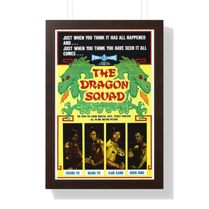 THE DRAGON SQUAD 1974 - Framed Movie Poster-16″ x 24″-The Sticker Space