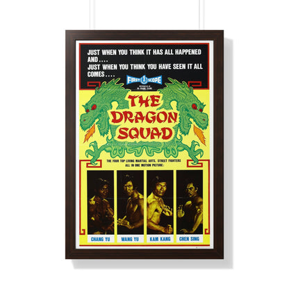 THE DRAGON SQUAD 1974 - Framed Movie Poster-20" x 30"-The Sticker Space