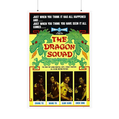 THE DRAGON SQUAD 1974 - Paper Movie Poster 36" x 54" Matte - The Sticker Space