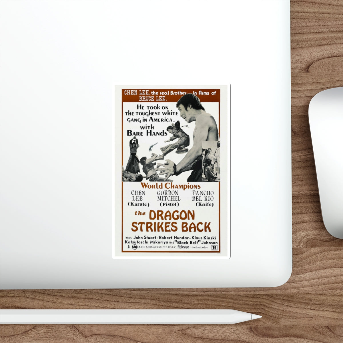 THE DRAGON STRIKES BACK 1975 Movie Poster STICKER Vinyl Die-Cut Decal-The Sticker Space