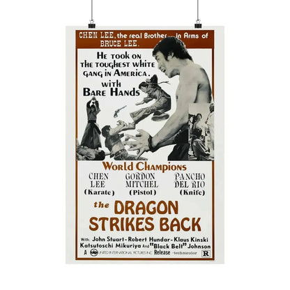 THE DRAGON STRIKES BACK 1975 - Paper Movie Poster 16″ x 24″ Matte - The Sticker Space