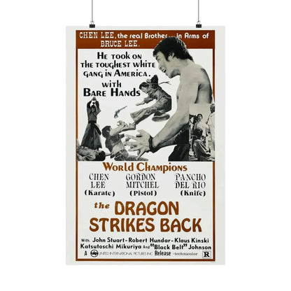 THE DRAGON STRIKES BACK 1975 - Paper Movie Poster 20″ x 30″ Matte - The Sticker Space