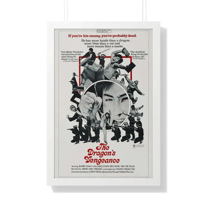 THE DRAGONS VENGEANCE 1972 - Framed Movie Poster 20" x 30" White - The Sticker Space
