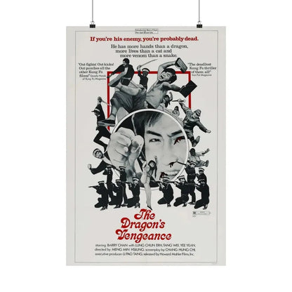 THE DRAGONS VENGEANCE 1972 - Paper Movie Poster 20″ x 30″ Matte - The Sticker Space