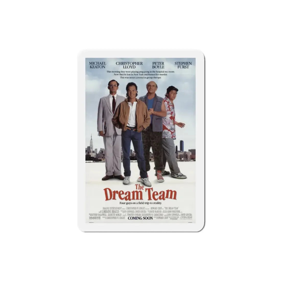 The Dream Team 1989 Movie Poster Refrigerator Magnet 2 Inch - The Sticker Space