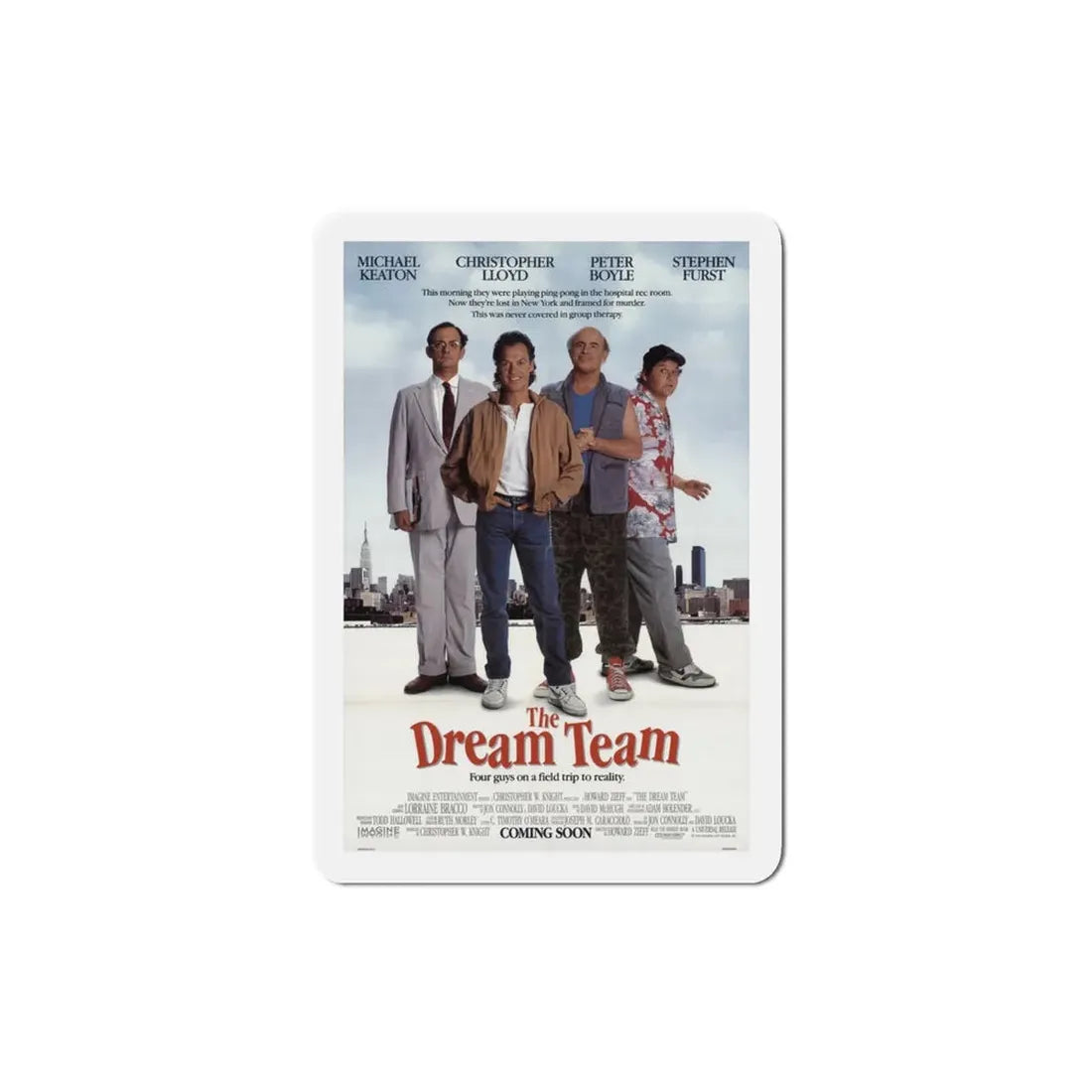 The Dream Team 1989 Movie Poster Refrigerator Magnet 3 Inch - The Sticker Space