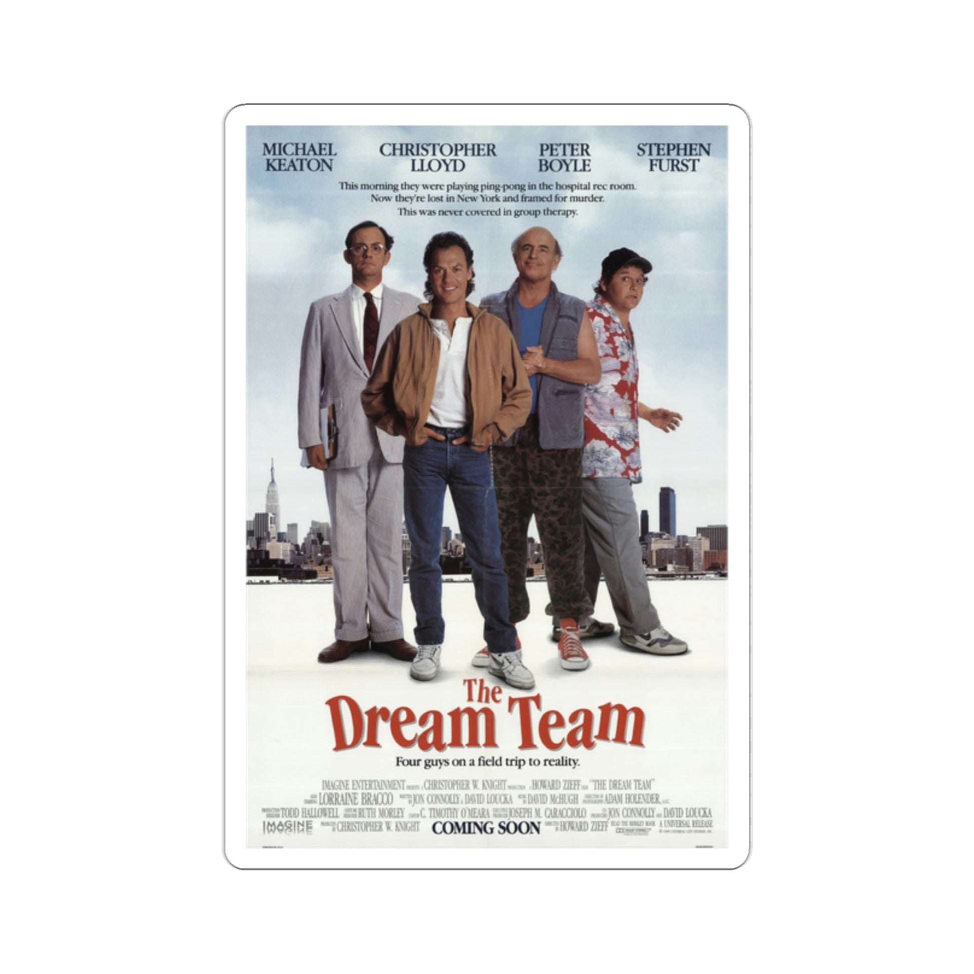 The Dream Team 1989 Movie Poster STICKER Vinyl Die-Cut Decal-2 Inch-The Sticker Space