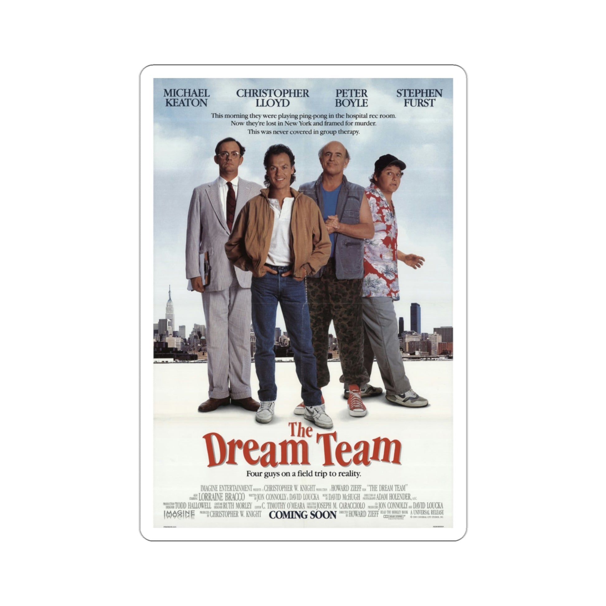 The Dream Team 1989 Movie Poster STICKER Vinyl Die-Cut Decal-3 Inch-The Sticker Space