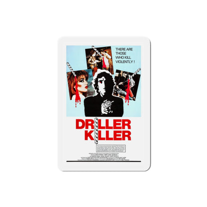 The Driller Killer 1979 Movie Poster Die-Cut Magnet-2" x 2"-The Sticker Space