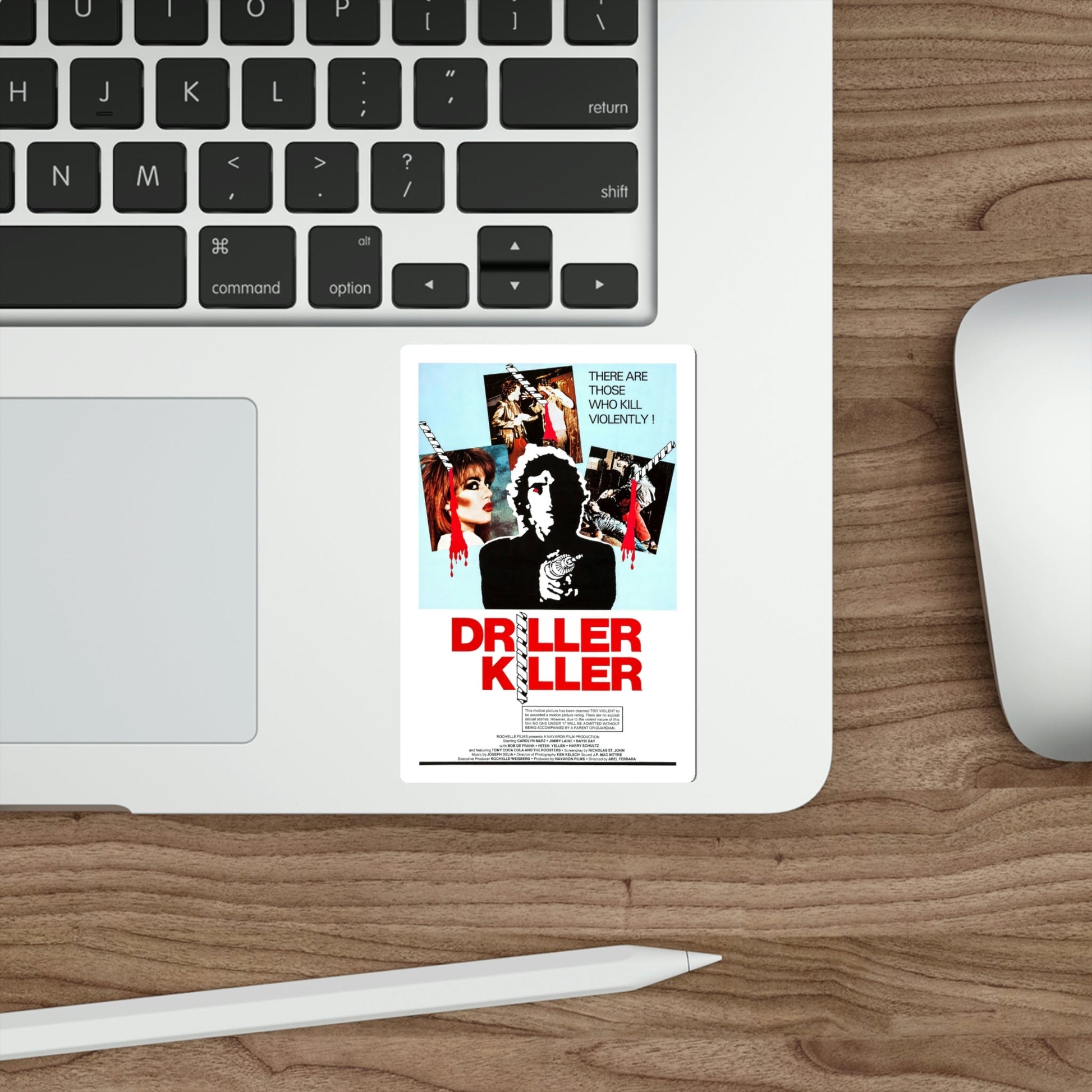 The Driller Killer 1979 Movie Poster STICKER Vinyl Die-Cut Decal-The Sticker Space