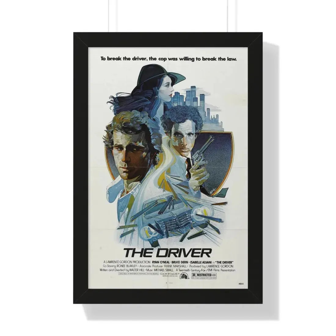 THE DRIVER 1978 - Framed Movie Poster 16″ x 24″ Black - The Sticker Space