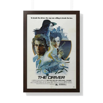 THE DRIVER 1978 - Framed Movie Poster 20" x 30" Walnut - The Sticker Space