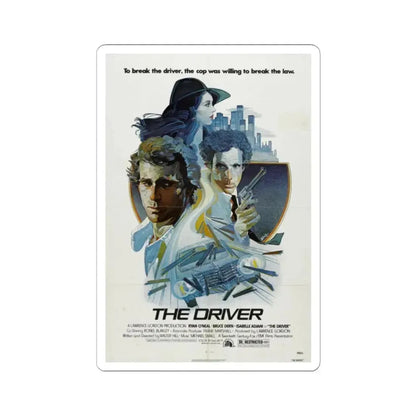 THE DRIVER 1978 Movie Poster - STICKER Vinyl Kiss-Cut Decal 2 Inch White - The Sticker Space