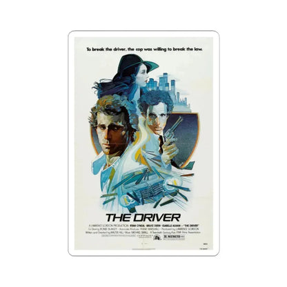 The Driver 1978 Movie Poster - STICKER Vinyl Kiss-Cut Decal 2 Inch White - The Sticker Space
