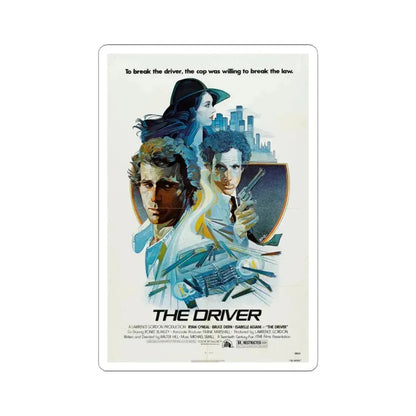 The Driver 1978 Movie Poster - STICKER Vinyl Kiss-Cut Decal 3 Inch White - The Sticker Space