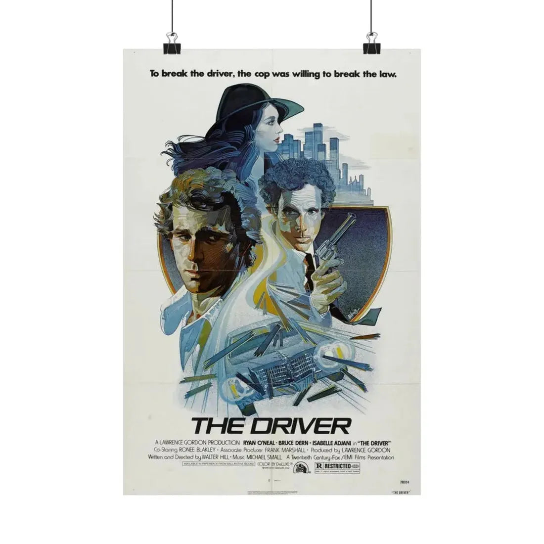 THE DRIVER 1978 - Paper Movie Poster 12″ x 18″ Matte - The Sticker Space