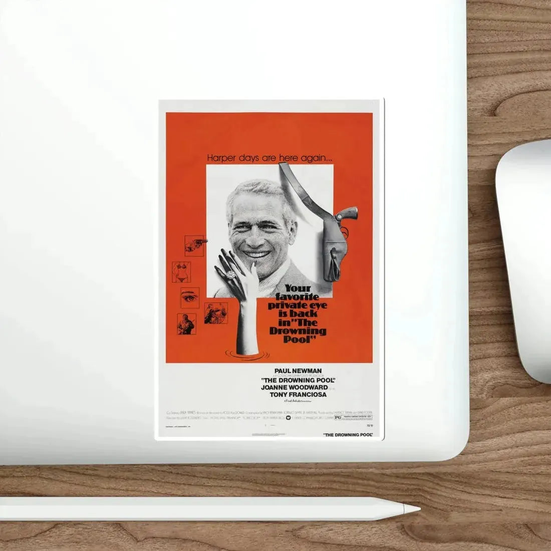 The Drowning Pool 1975 Movie Poster STICKER Vinyl Die-Cut Decal - The Sticker Space