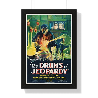 THE DRUMS OF JEOPARDY 1931 - Framed Movie Poster 16″ x 24″ Black - The Sticker Space