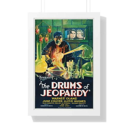 THE DRUMS OF JEOPARDY 1931 - Framed Movie Poster 16″ x 24″ White - The Sticker Space