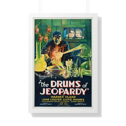 THE DRUMS OF JEOPARDY 1931 - Framed Movie Poster 20" x 30" White - The Sticker Space