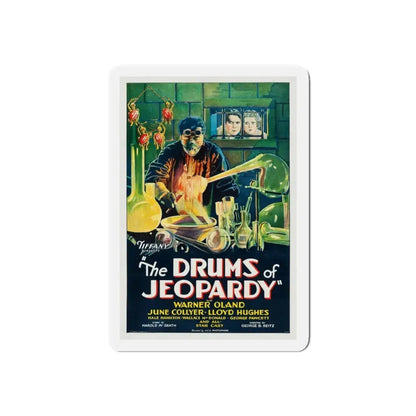 THE DRUMS OF JEOPARDY 1931 Movie Poster - Refrigerator Magnet 4 Inch Die-Cut - The Sticker Space