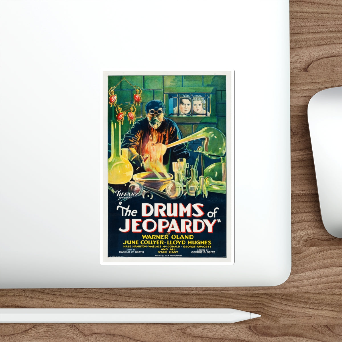 THE DRUMS OF JEOPARDY 1931 Movie Poster STICKER Vinyl Die-Cut Decal-The Sticker Space