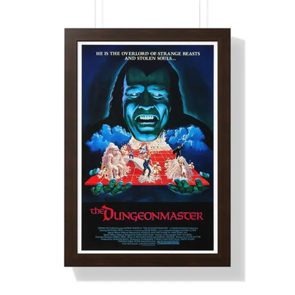 THE DUNGEONMASTER 1984 - Framed Movie Poster 16″ x 24″ Walnut - The Sticker Space