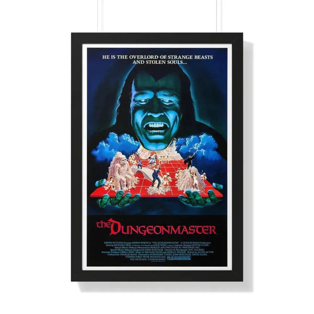THE DUNGEONMASTER 1984 - Framed Movie Poster 20" x 30" Black - The Sticker Space