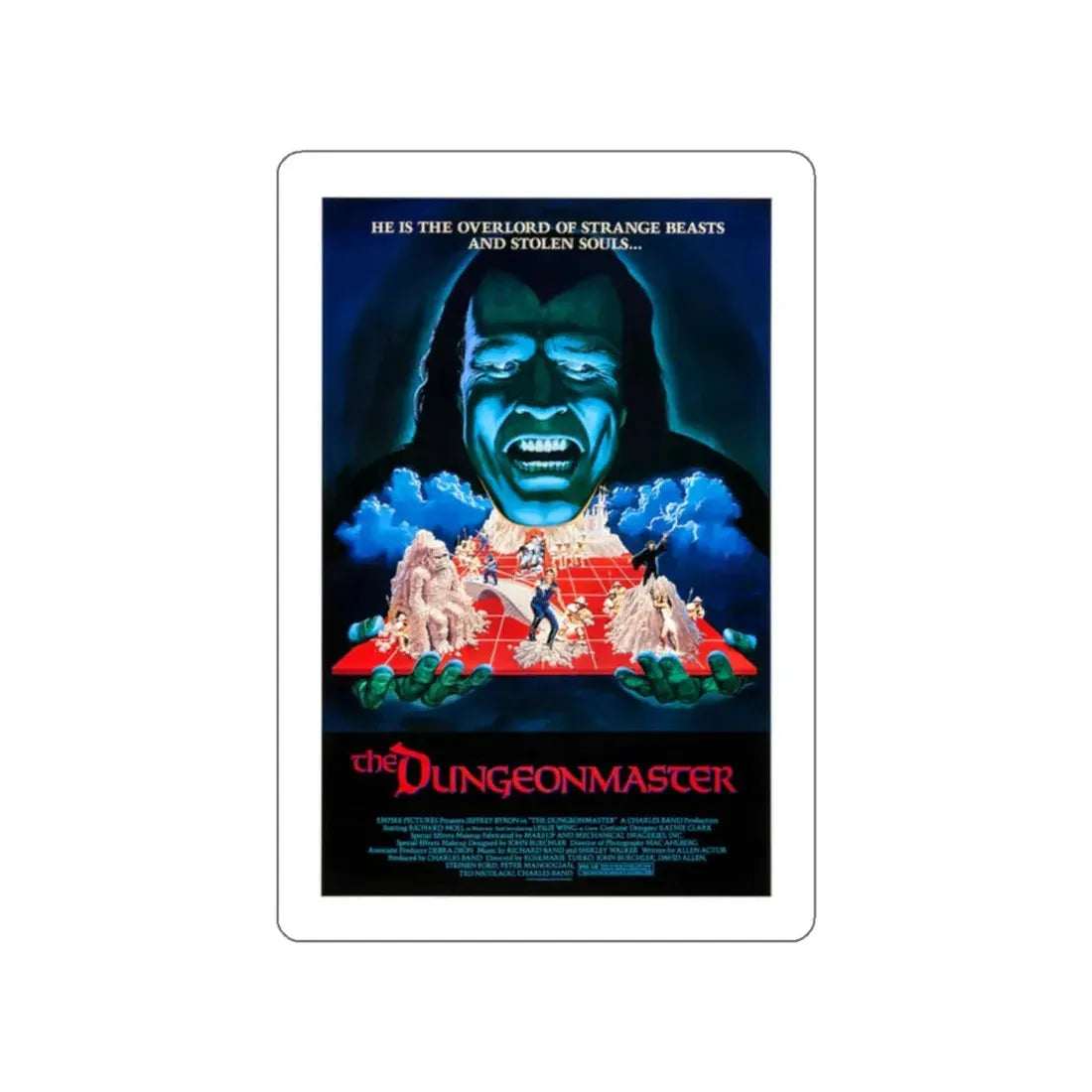 THE DUNGEONMASTER 1984 Movie Poster STICKER Vinyl Die-Cut Decal 2 Inch - The Sticker Space