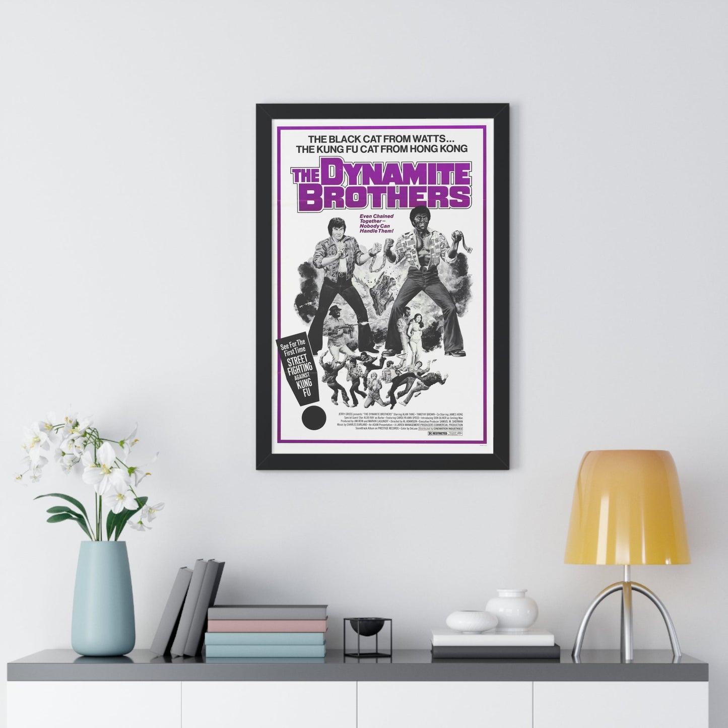 THE DYNAMITE BROTHERS (STUD BROWN) 1974 - Framed Movie Poster-The Sticker Space