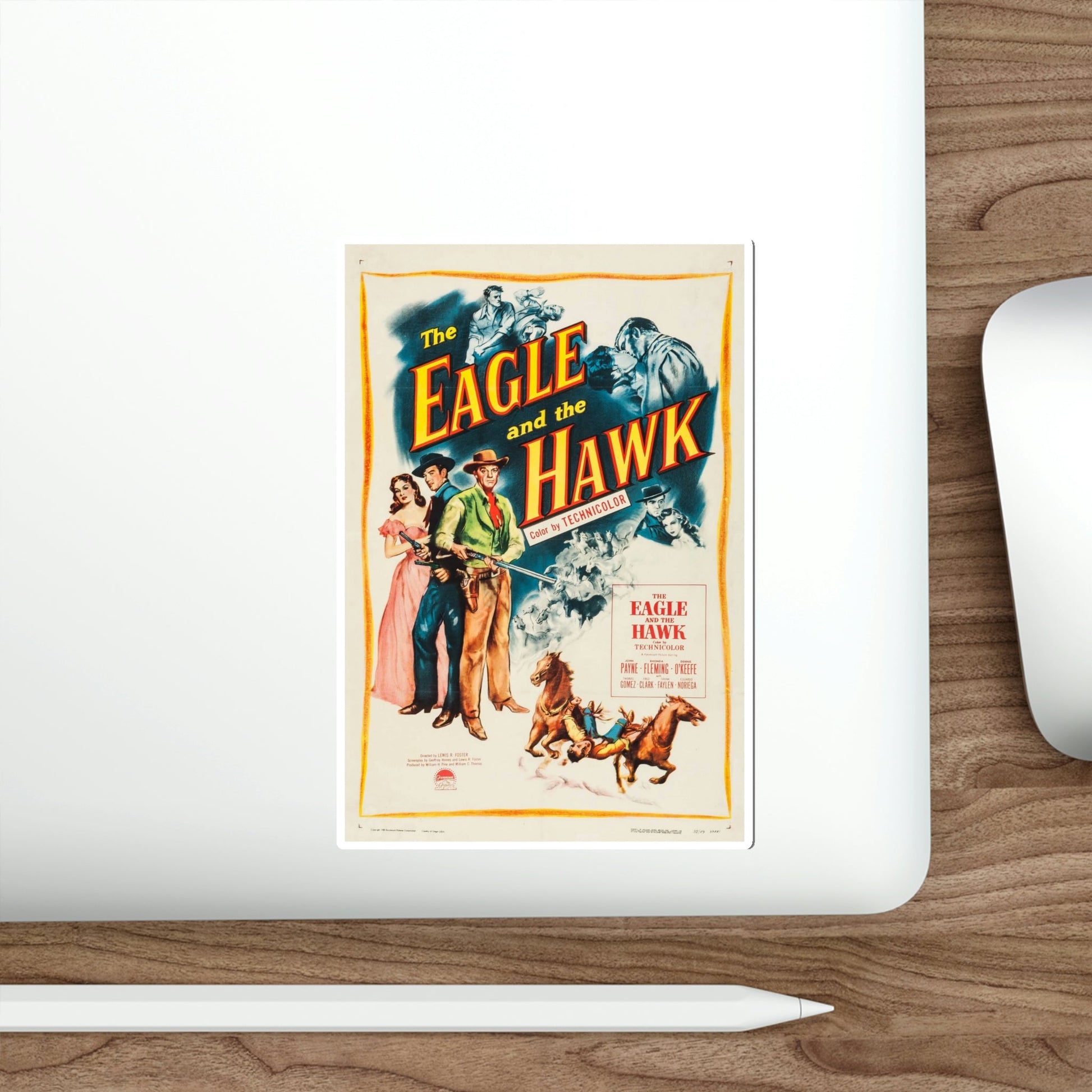 The Eagle and the Hawk 1950 Movie Poster STICKER Vinyl Die-Cut Decal-The Sticker Space