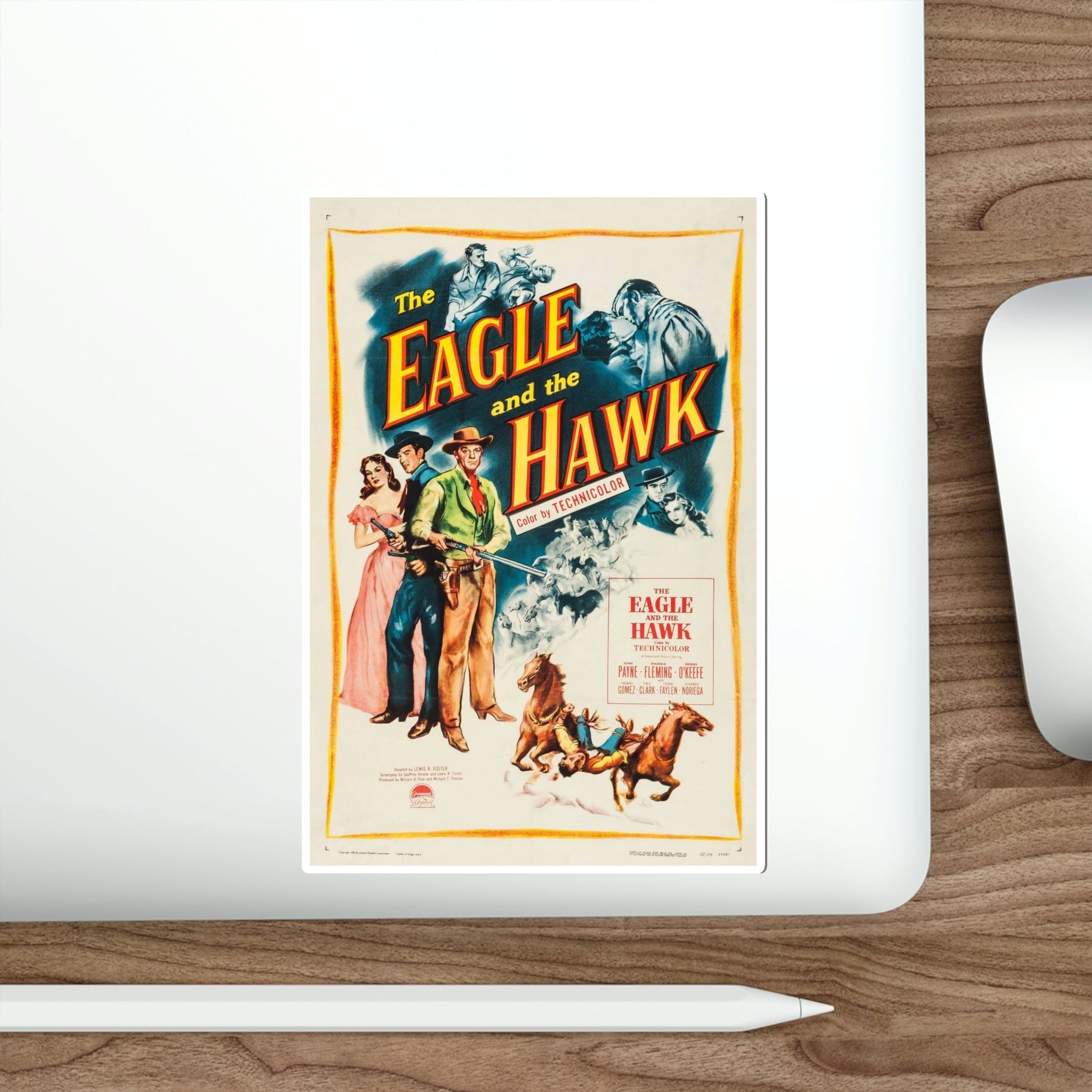 The Eagle and the Hawk 1950 Movie Poster STICKER Vinyl Die-Cut Decal-The Sticker Space