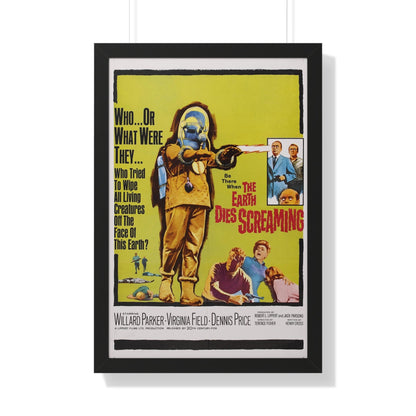 THE EARTH DIES SCREAMING 1964 - Framed Movie Poster-20" x 30"-The Sticker Space