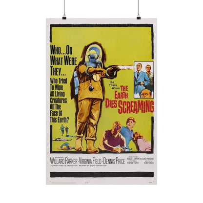 THE EARTH DIES SCREAMING 1964 - Paper Movie Poster 20″ x 30″ Matte - The Sticker Space