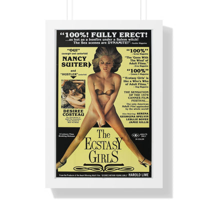 THE ECSTASY GIRLS 1979 - Framed Movie Poster-16″ x 24″-The Sticker Space