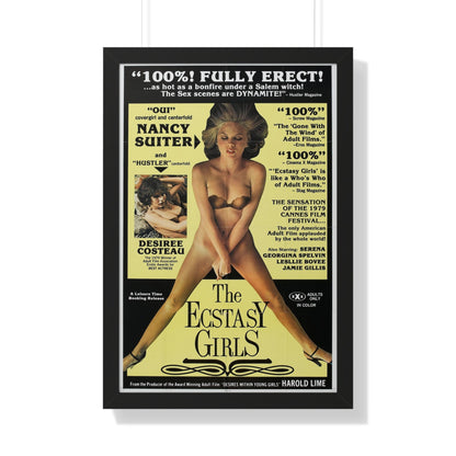 THE ECSTASY GIRLS 1979 - Framed Movie Poster-20" x 30"-The Sticker Space