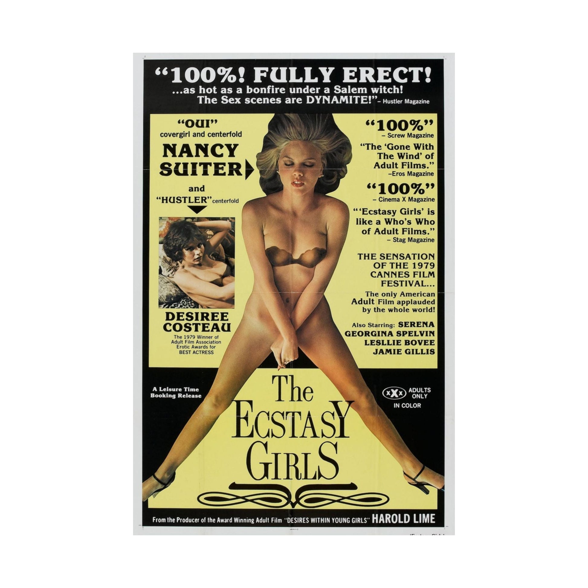 THE ECSTASY GIRLS 1979 - Paper Movie Poster-The Sticker Space