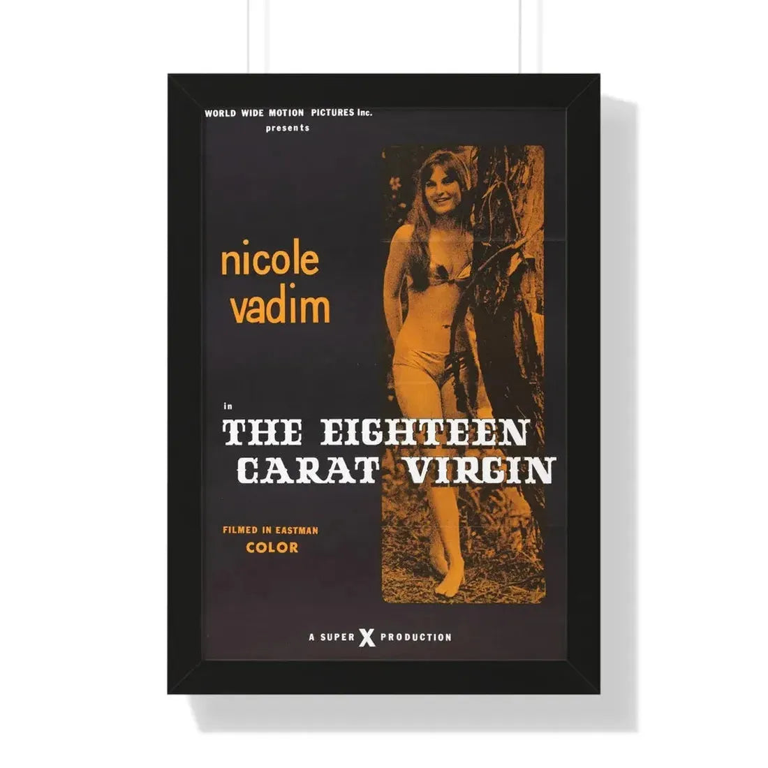 THE EIGHTEEN CARAT VIRGIN 1971 - Framed Movie Poster 16″ x 24″ Black - The Sticker Space