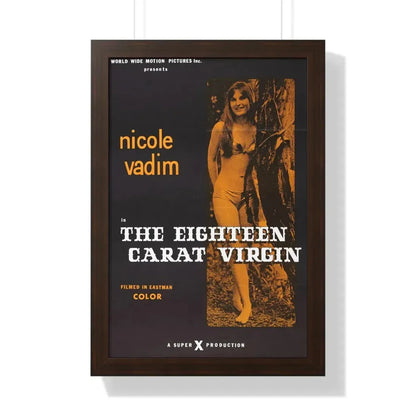 THE EIGHTEEN CARAT VIRGIN 1971 - Framed Movie Poster 16″ x 24″ Walnut - The Sticker Space