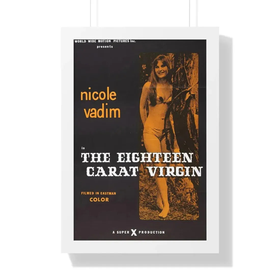 THE EIGHTEEN CARAT VIRGIN 1971 - Framed Movie Poster 16″ x 24″ White - The Sticker Space