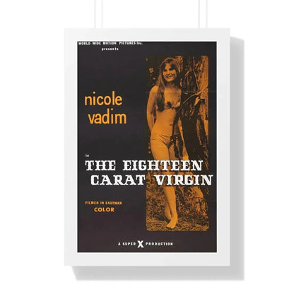 THE EIGHTEEN CARAT VIRGIN 1971 - Framed Movie Poster 16″ x 24″ White - The Sticker Space