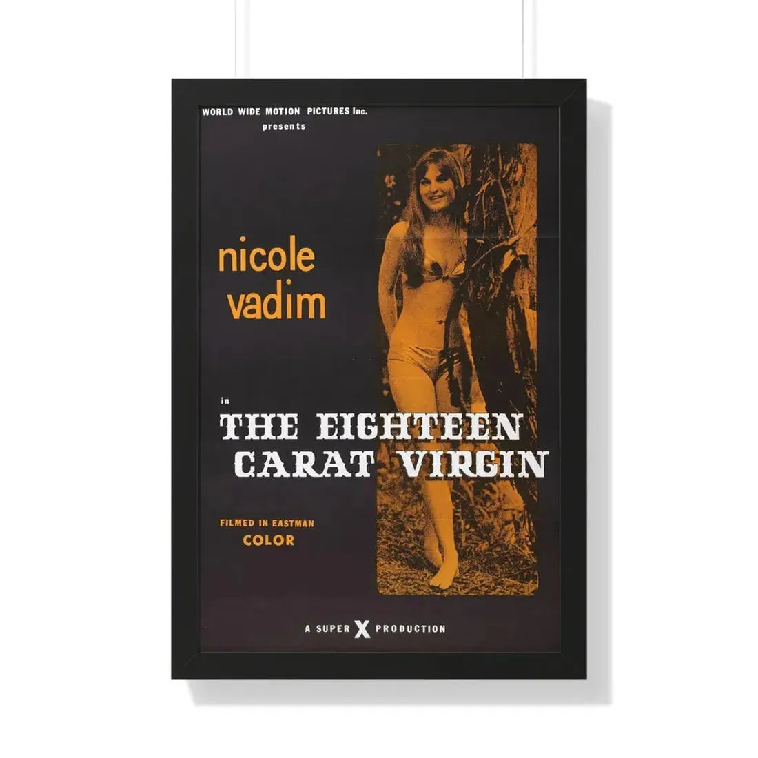 THE EIGHTEEN CARAT VIRGIN 1971 - Framed Movie Poster 20" x 30" Black - The Sticker Space