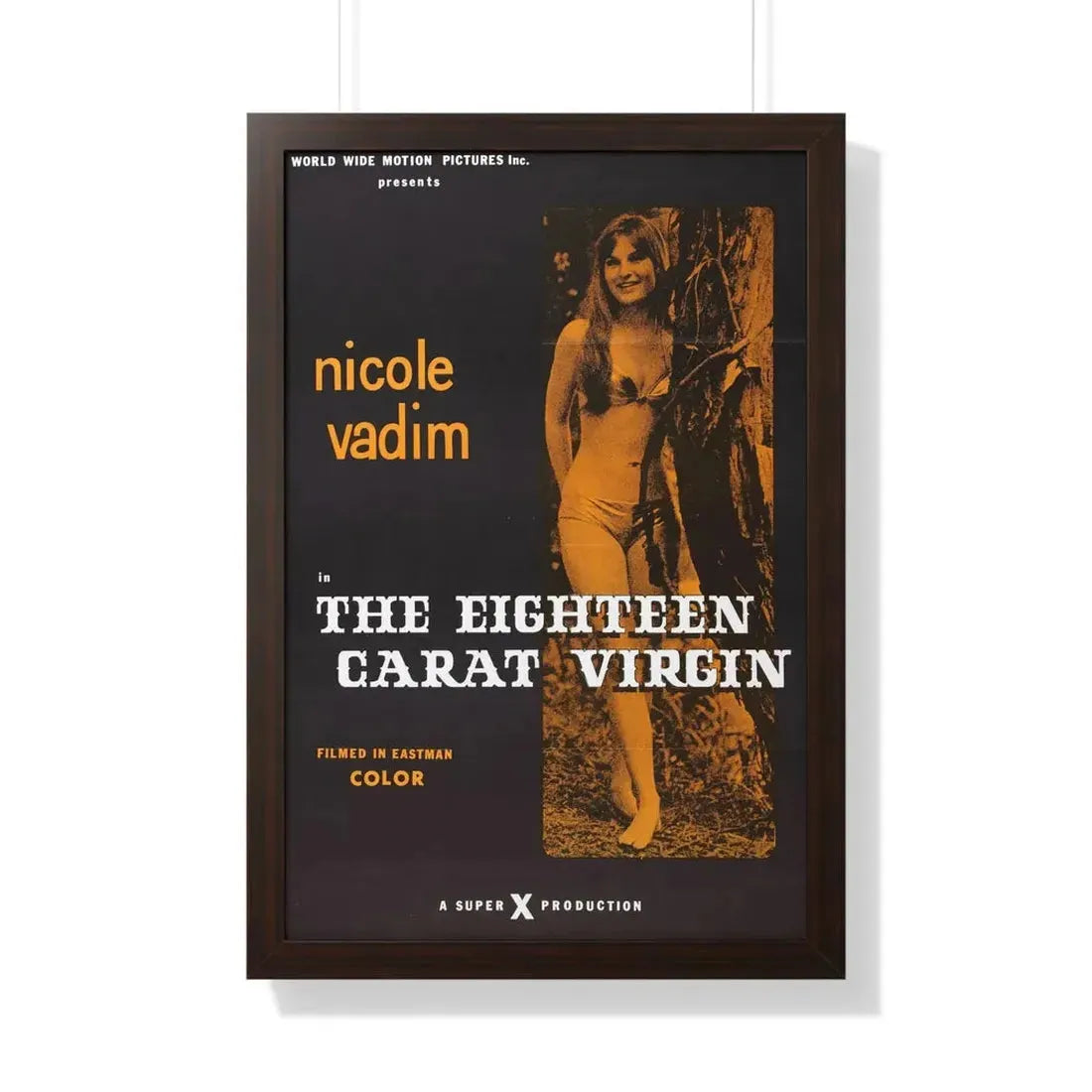 THE EIGHTEEN CARAT VIRGIN 1971 - Framed Movie Poster 20" x 30" Walnut - The Sticker Space